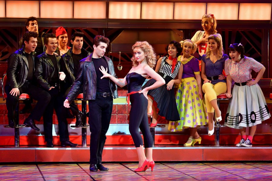 Tom Parker (Danny) and Danielle Hope (Sandy)